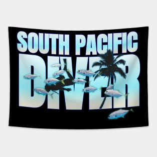 Scuba diving t-shirt designs Tapestry
