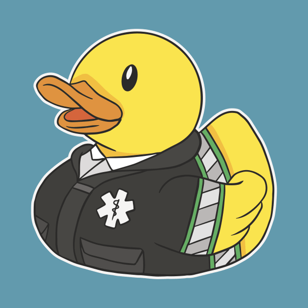 Cute Paramedic Rubber Ducky Cartoon by SLAG_Creative