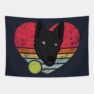 Vintage Funny I Love My Dutch Shepherd Tapestry