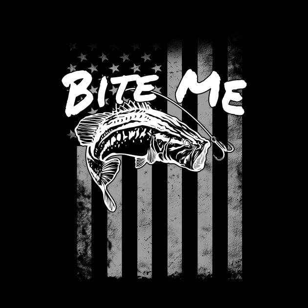 Bite Me Fishing Shirt by Nifty T Shirts