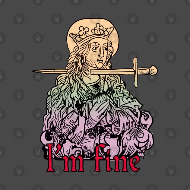 I'm fine - classical art meme, color by vixfx