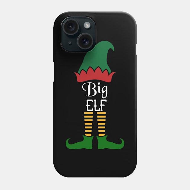 Big Elf Matching Family Group Christmas Party Pajama Phone Case by Gufbox