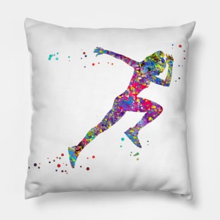 Female runner Pillow
