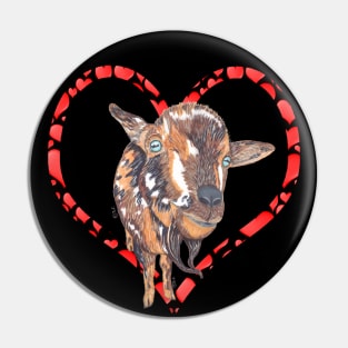 WEST AFRICAN DWARF GOAT HEART Pin