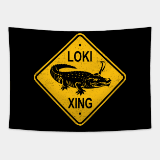 Alligator Xing Tapestry