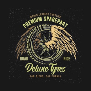 Deluxe Tyres - The perfect gift for a classic muscle car lover! T-Shirt