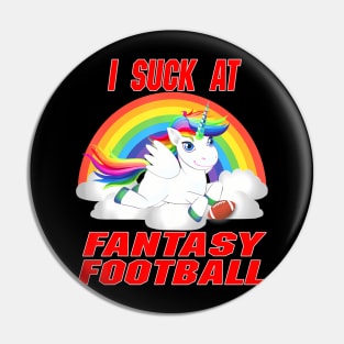 I suck at fantasy football Pin