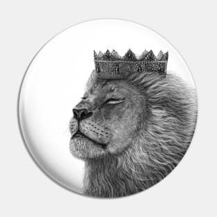 Lion with crown Pin