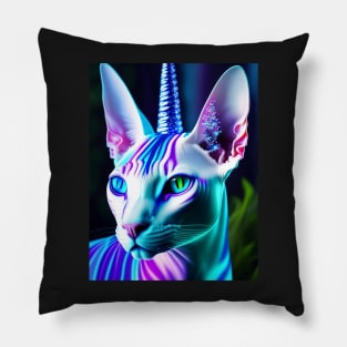 Glowing Unicorn Hybrid Sphynx Pillow