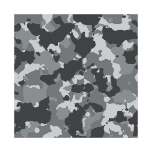 Urban Black Grey Camouflage T-Shirt