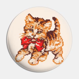 Cat embroidery Pin