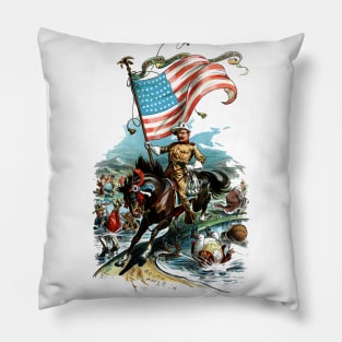 1902 Rough Rider Teddy Roosevelt Pillow
