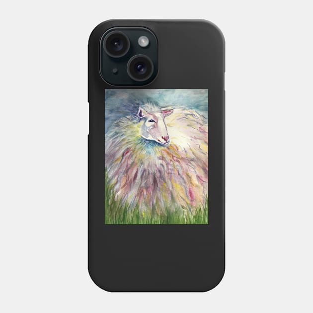 Rainbow Sheep Phone Case by Juliejart