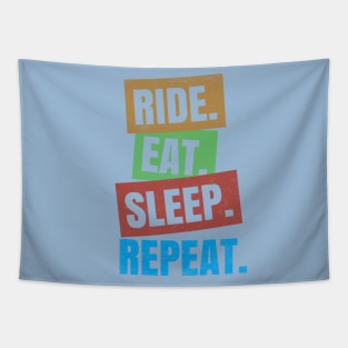 Ride Eat Sleep Repeat Tapestry