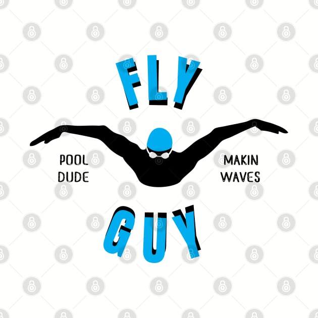 Mens Butterfly Fly Guy Swimmer Swimming Fan Gift by atomguy