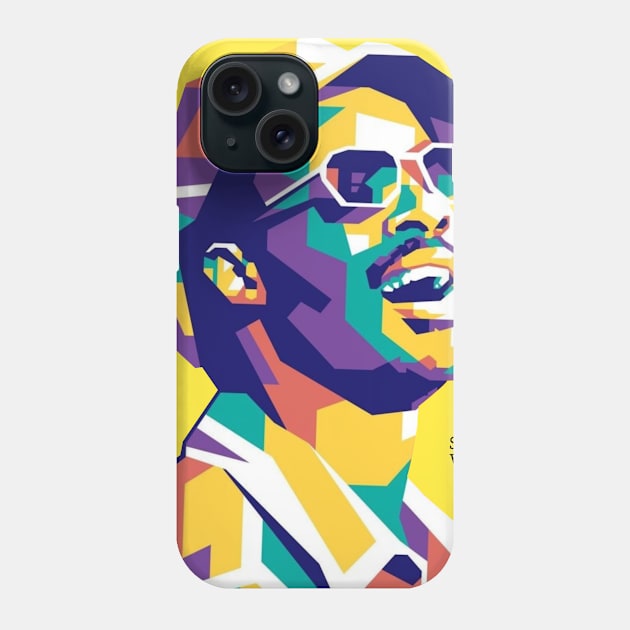 Stevie wonder WPAP Limit color Phone Case by Asepart