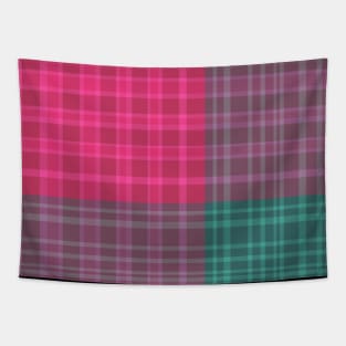 Watermelon Plaid Tapestry