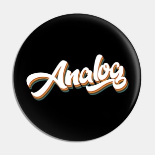 Analog Retro Aesthetic Design Pin