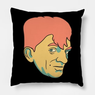 Joachim Ringelnatz Portrait In Vintage Colors Pillow