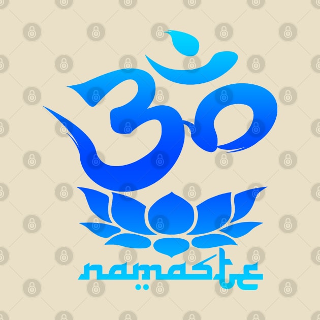 namaste blue by robotface