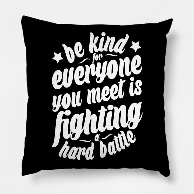 Be Kind Pillow by Bingeprints