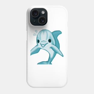 Cute Dolphin Drawing Phone Case