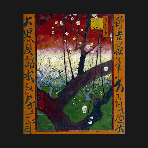 Vincent van Gogh Flowering Plum Orchard near Hiroshige by pdpress