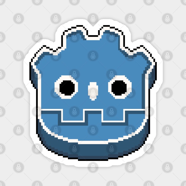 Godot Game Engine Logo Magnet by Pixel Dreams