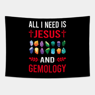 I Need Jesus And Gemology Gemologist Tapestry