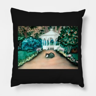 Gazebo Tuxedo Cat Pillow