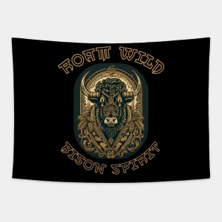 Roam Wild: Bison Spirit Tapestry