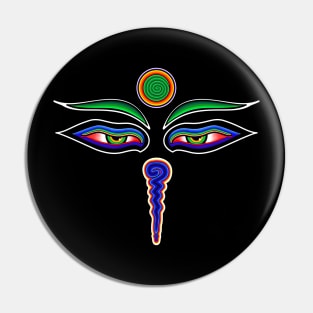 Tibetan Buddha Eyes Pin