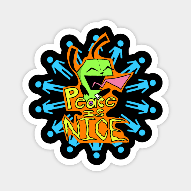 Peace is NICE Magnet by Kirkhardt Designs