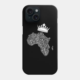 Black History, Africa Map, Colors, African American, light Phone Case