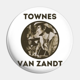 townes van zandt || midle cokelat Pin