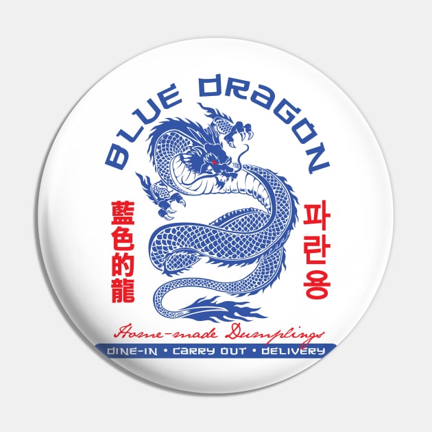 Blue Dragon Pin by MindsparkCreative