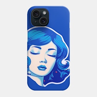 Blue Serenity: The Strength of 1950s Japan Phone Case