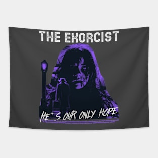 Scary Horror Movie Exorcist Tapestry