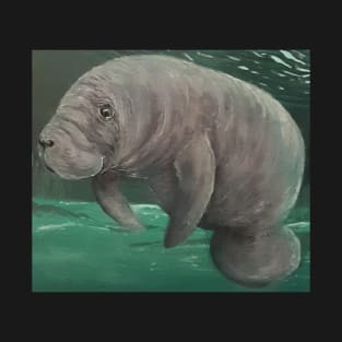 Manatee swimming at the springs T-Shirt