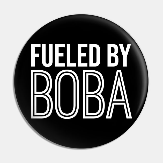 Fueled By Boba Pin by artsylab