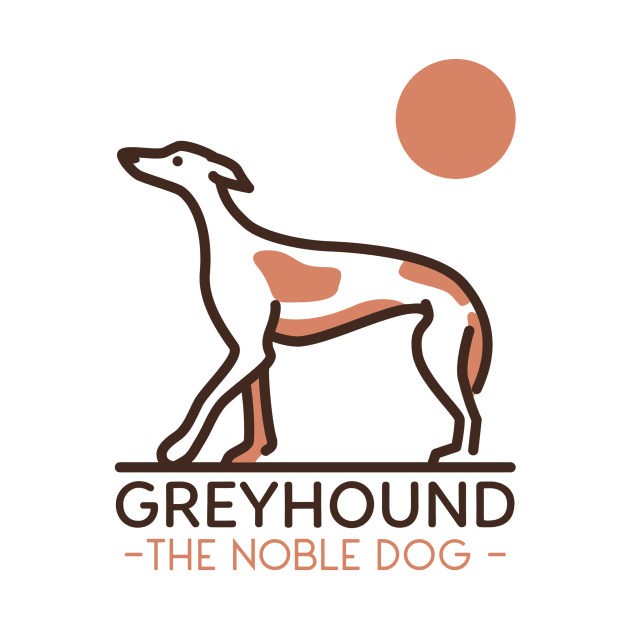 Greyhound The Noble Dog / Greyhound Design / Dog lover / Greyhound Owner Gift by Redboy