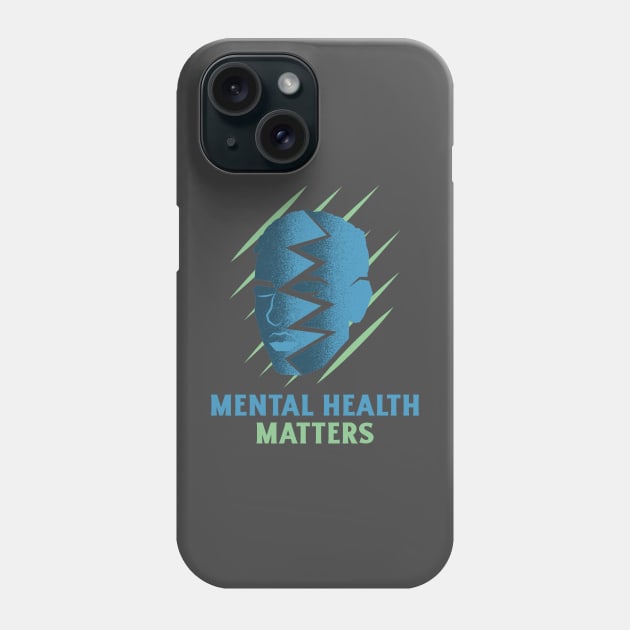 Awareness Mental Health Matters Phone Case by Print Forge