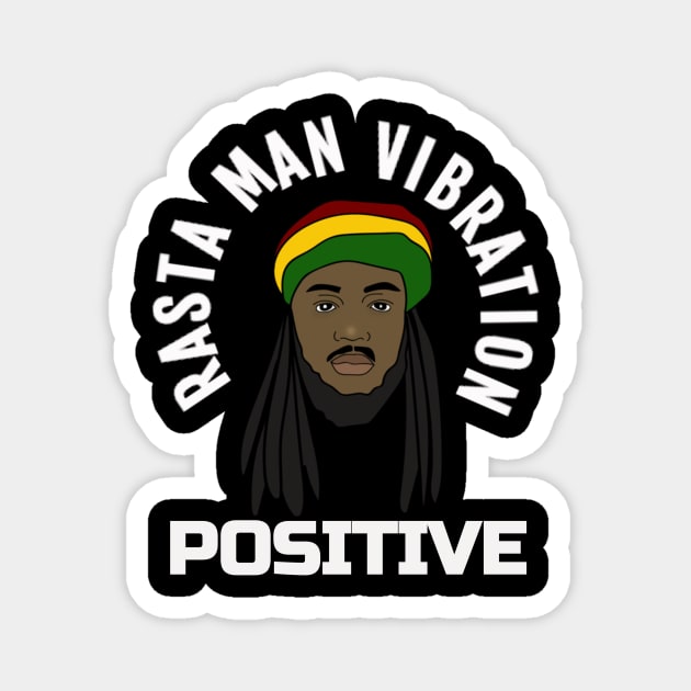 Positive vibration, Ethiopian, Reggae, Rasta Magnet by alzo