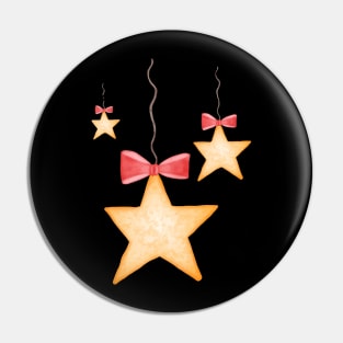 Gold star painting Pin