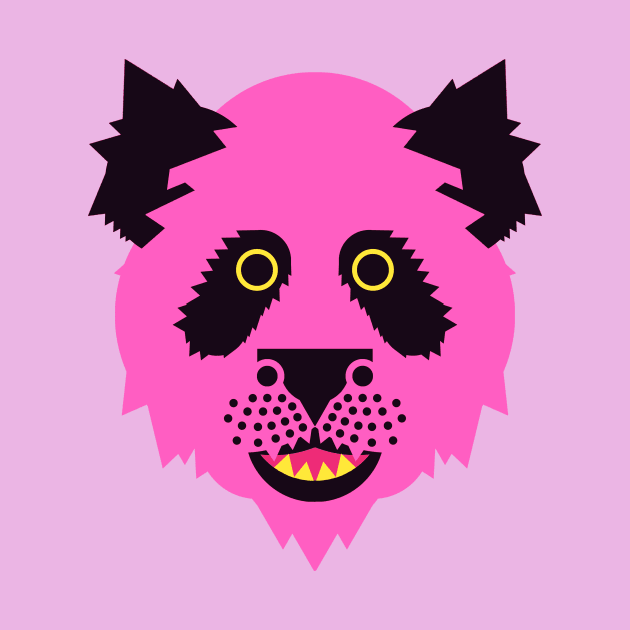 Panda Face Bright pink by AnimalMagic