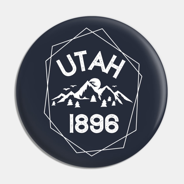 Utah 1896 Mountains Pin by MalibuSun