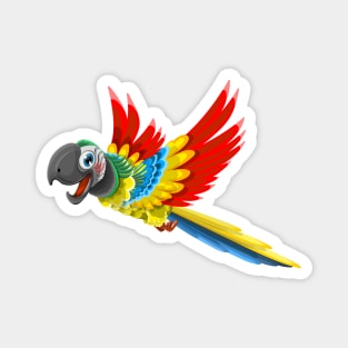 Parrot Illustration Magnet