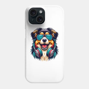 Tibetan Terrier Smiling DJ in Colorful Japanese Art Phone Case