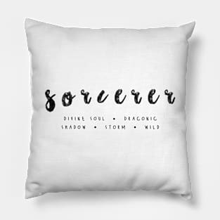 Sorcerer Dungeons and Dragons | D&D | DnD Gifts | RPG Gifts Pillow