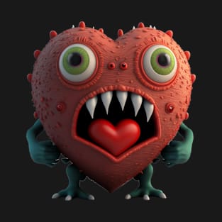 Valentines Day Monster v01 T-Shirt